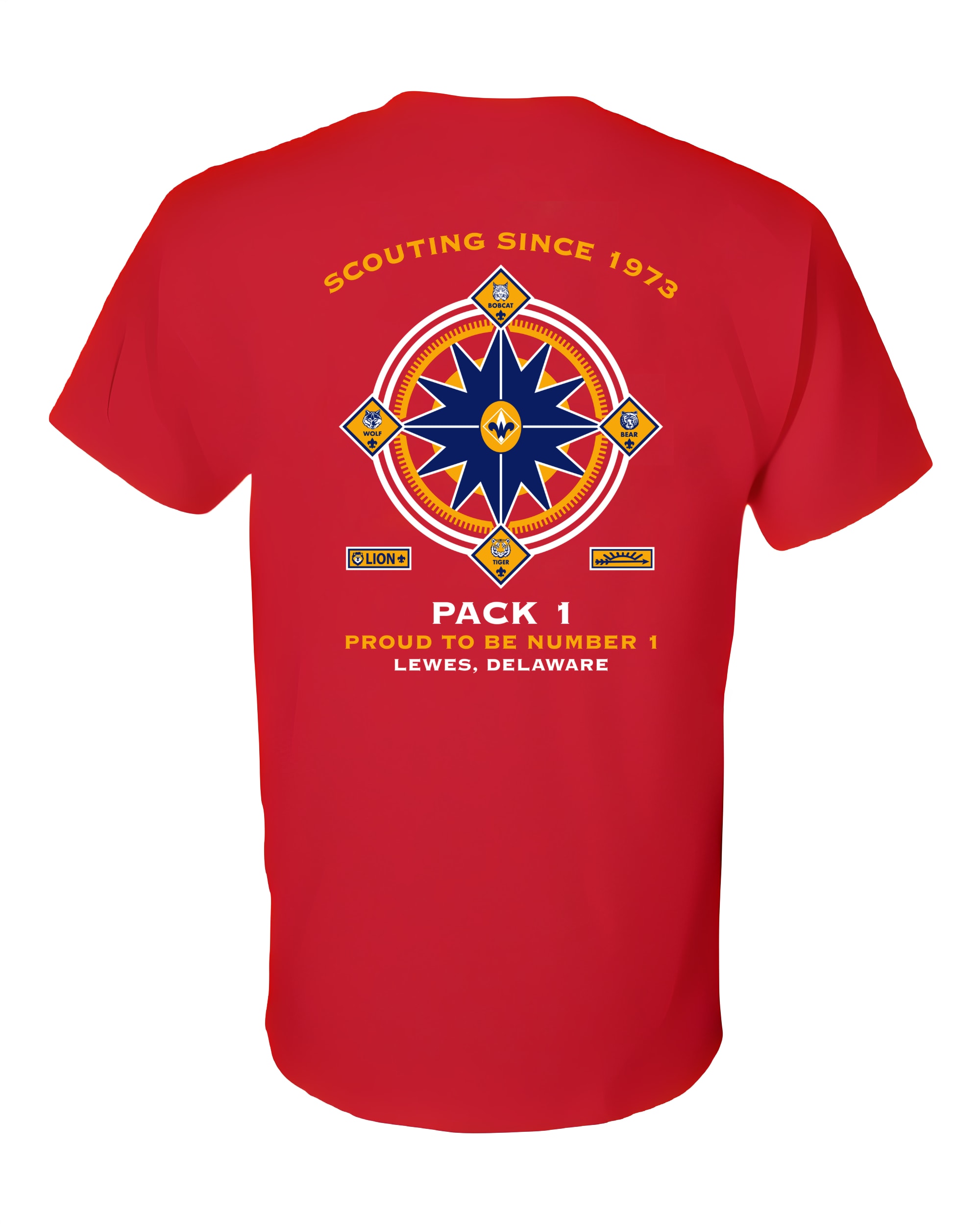 Activity (Class B) Shirt - Pack 1 Cub Scouts - Lewes, DE